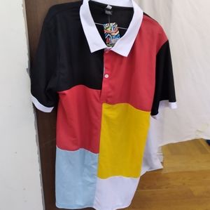 Swagwhat colorblock short sleeve top sz XXL NWT